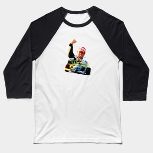 Low Poly Jenson Button Baseball T-Shirt